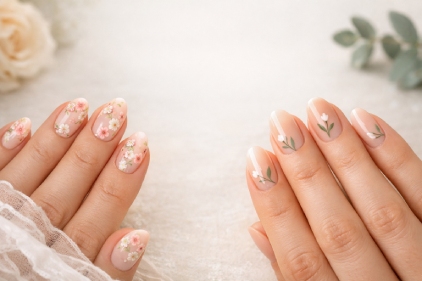 Floral mani