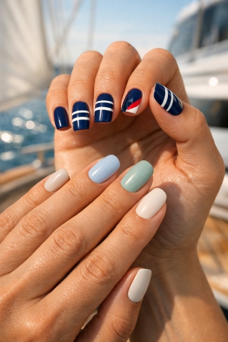 Sailing Nails Ideas